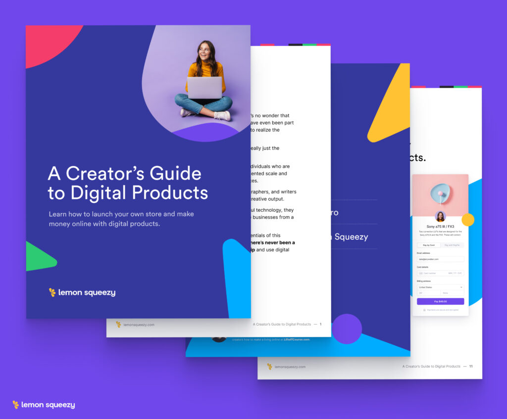 eBook is a simple digital product to sell