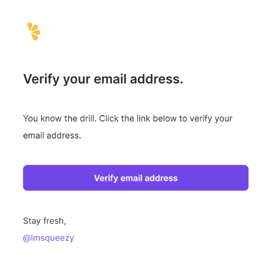 Verify Email Address